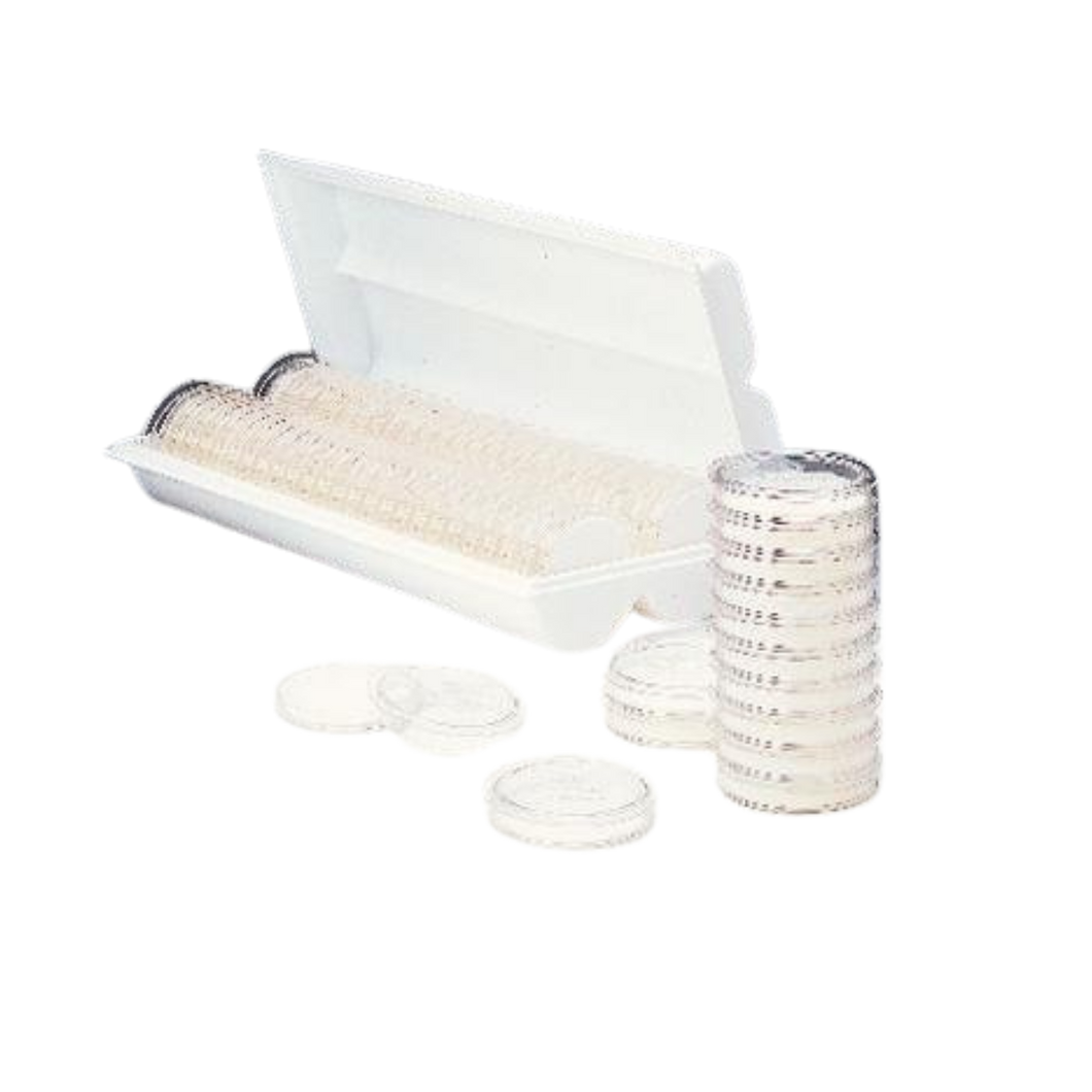 Platos Petri con pads absorbente, 9.0 x 50.0 mm