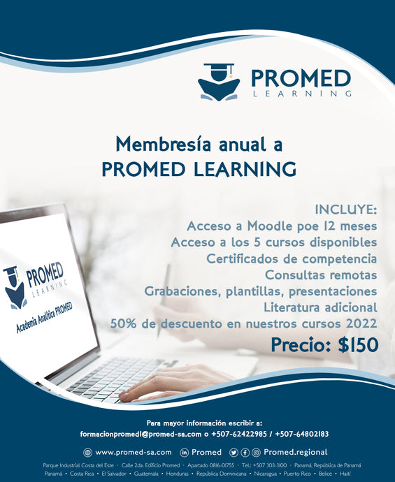 Membresía anual a PROMED Learning - Academia Analítica